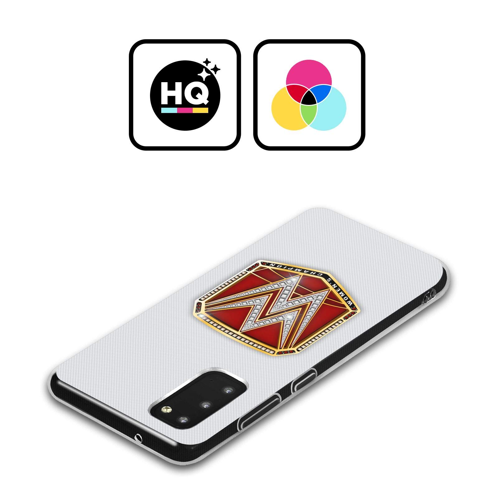 Head Case Designs WWE RAW Women's Champion Title Belts Soft Gel Case for Samsung Galaxy A12 (2020) - Officially Licensed Durable Protective Cover for Wrestling Fans & Daily Use