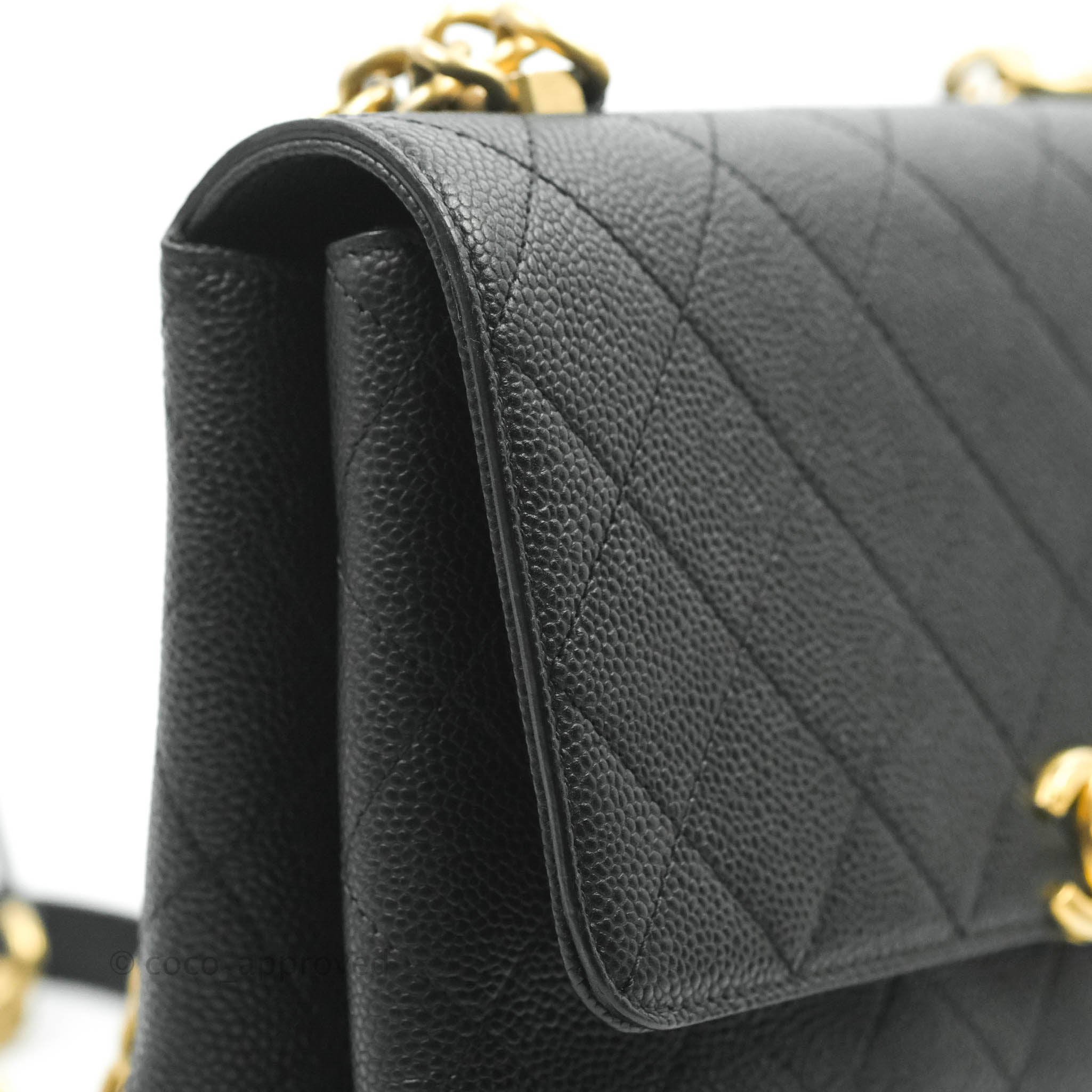 Chanel Chic Affinity Small Grained Calfskin Crossbody Bag - Black with Aged Gold Hardware | Luxury Handbag for Women, Perfect for Date Night & Evening Events