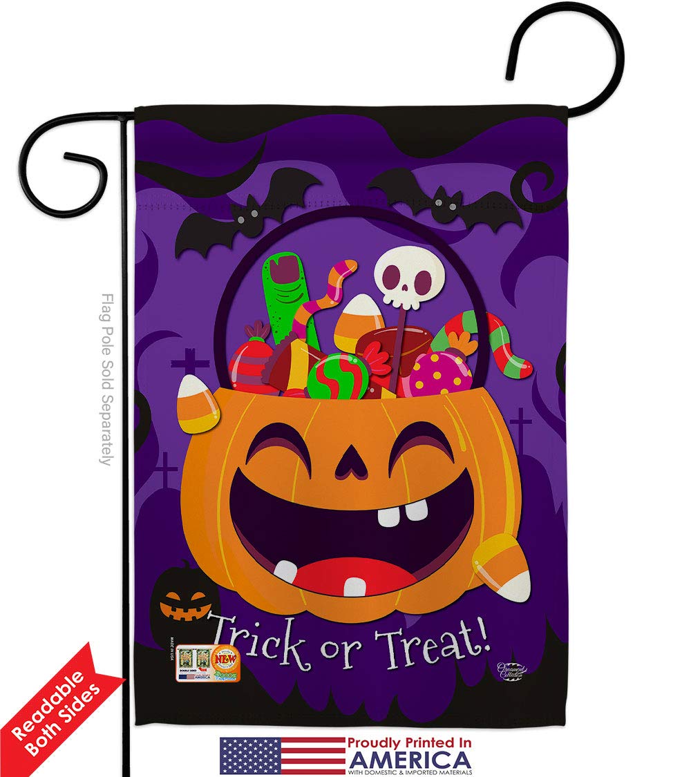 Halloween Pumpkin Garden Flag Set - Fall Decor for Yard & Home