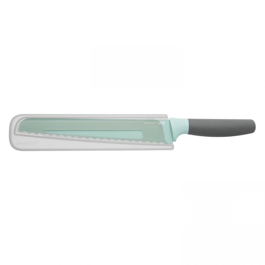 Premium 22cm Mint Green Bread Knife - Sharp Stainless Steel Blade for Slicing Bread, Cakes & Pastries - Perfect for Home Baking & Kitchen Use