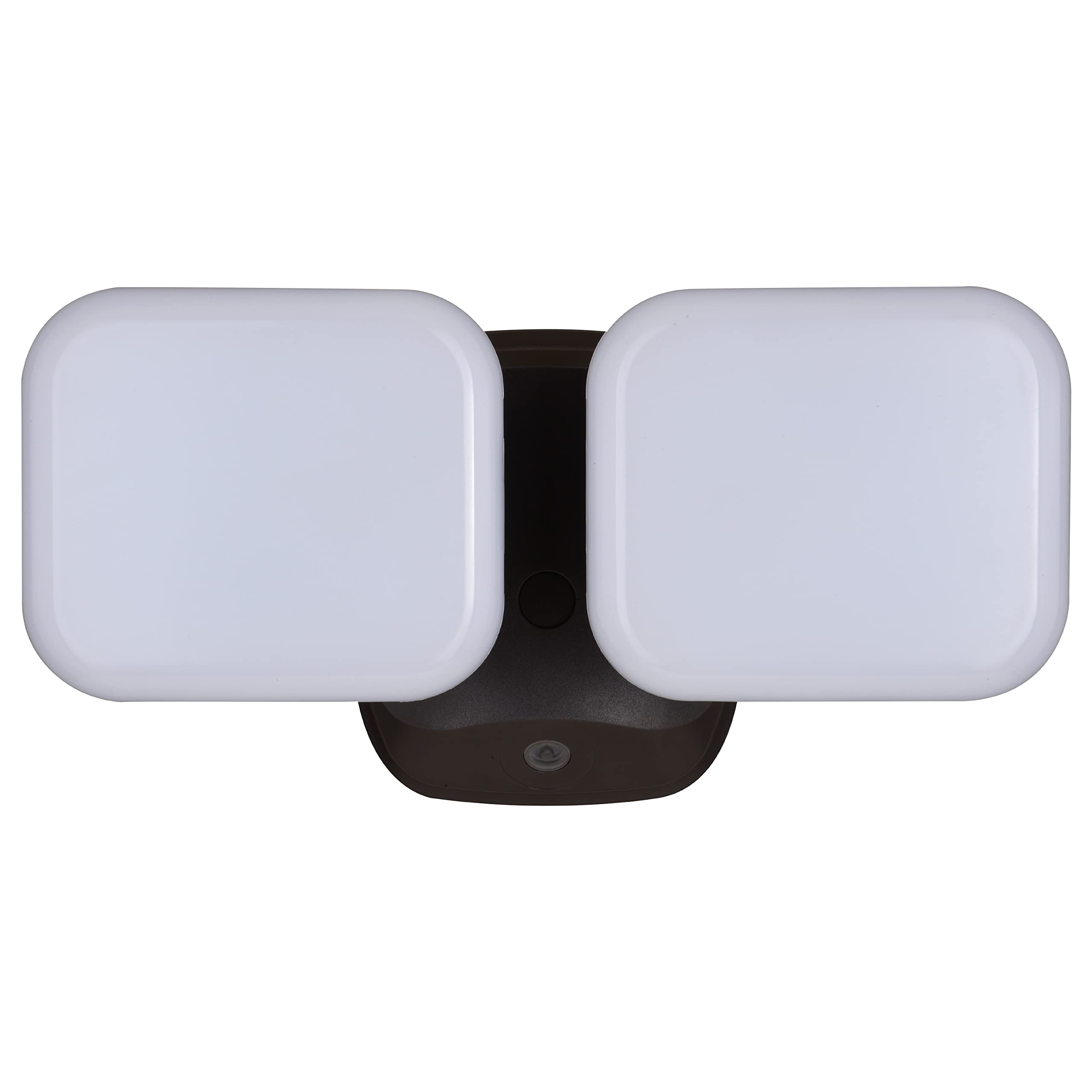 VAXCEL Theta 2 Light LED Outdoor Security Flood Light with Dusk to Dawn Sensor - Bronze Finish - Perfect for Driveway, Garage, and Backyard Lighting