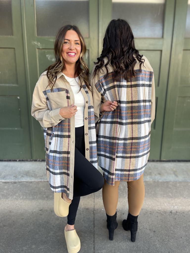 PREORDER: Durham Plaid Jacket for Men & Women - Classic Tartan Design in 2 Colors (Black/Red) | Perfect for Fall Fashion, Outdoor Activities & Office Wear