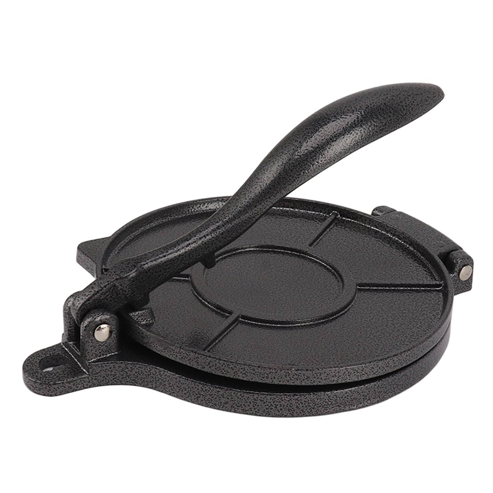 Aluminum Alloy Tortilla Press & Roti Maker - 20cm Durable Home Kitchen Tool for Making Tortillas, Roti, Flatbreads (Black) | Perfect for Mexican, Indian Cuisine & Home Cooking