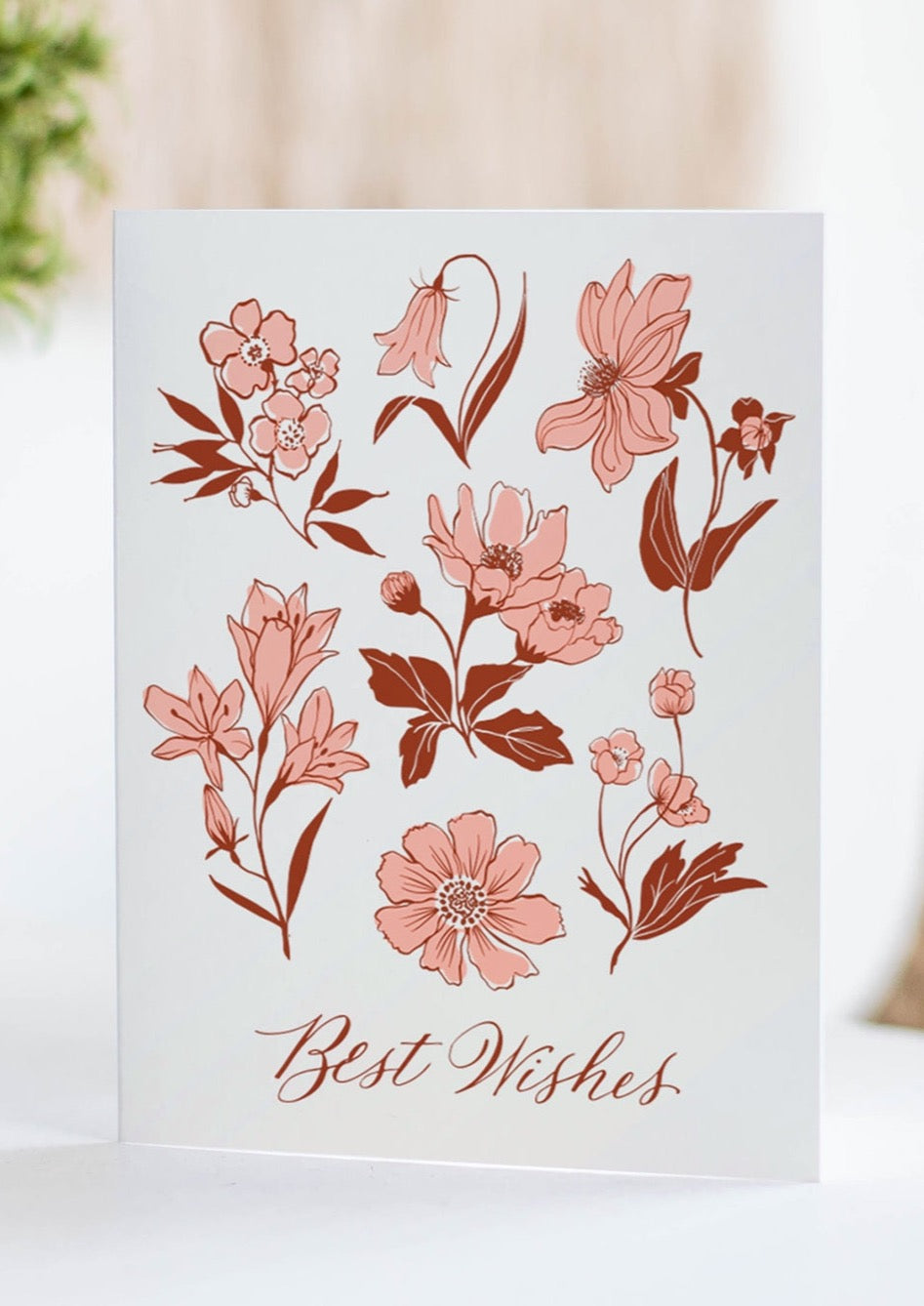Beautiful Scottish Floral Best Wishes Greeting Card - Perfect for Birthdays, Anniversaries & Special Occasions