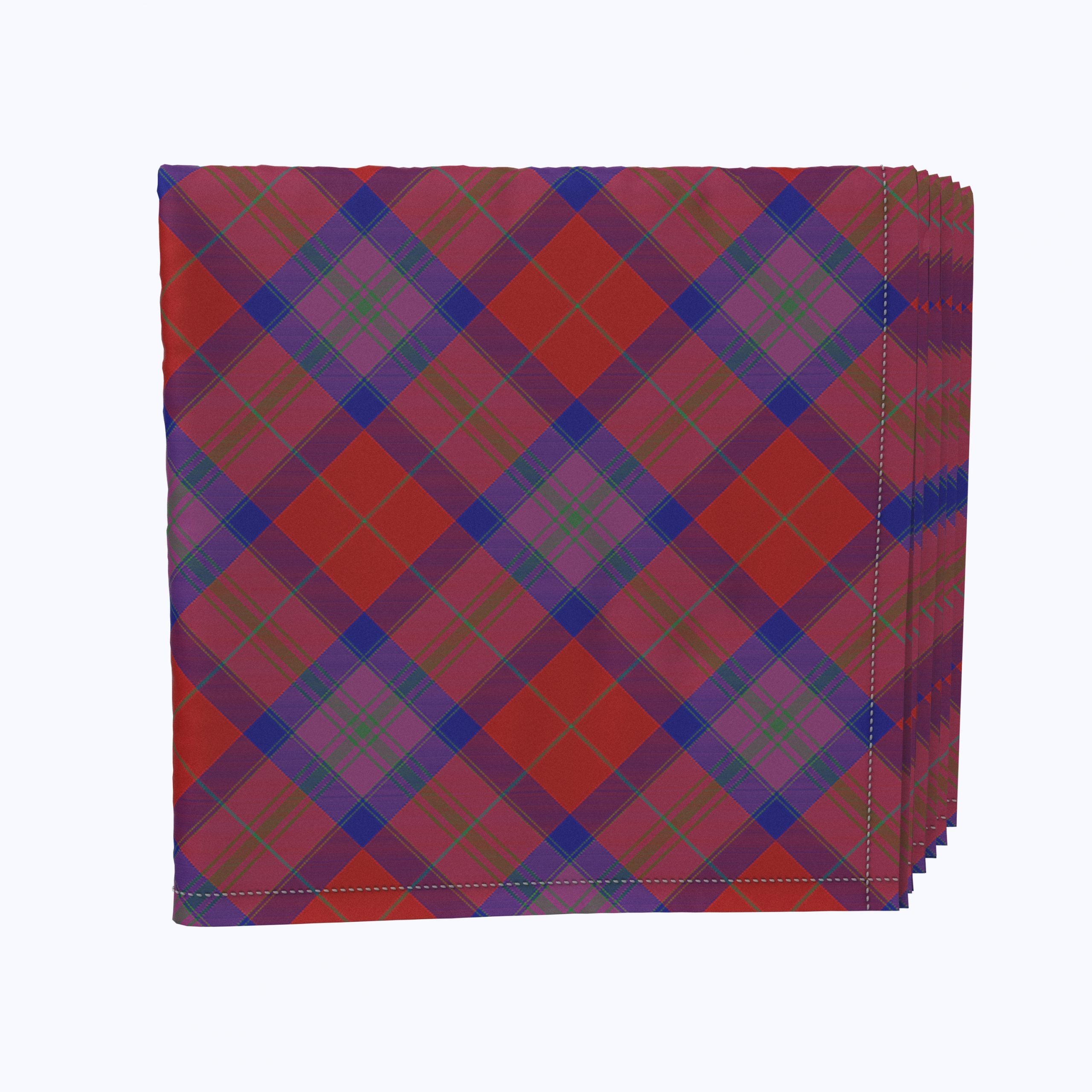 Elegant Autumn Tartan Plaid Napkins - 12 Pack Premium Cotton Table Napkins for Fall Dinner Parties, Thanksgiving, and Seasonal Home Decor