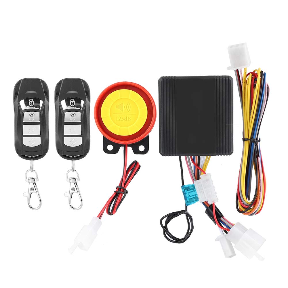 Universal 12V Motorcycle Alarm System with 2 Remotes - Anti-Theft Security for Bikes & Cars