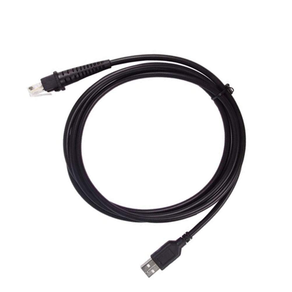 10-Pack 6ft USB Cable for Datalogic Barcode Scanner - Compatible with D100, GD4130, QD2130, GD4430, QW2120, QD2100 Models - Fast Charging & Data Sync for Retail, Warehouse & Inventory Management