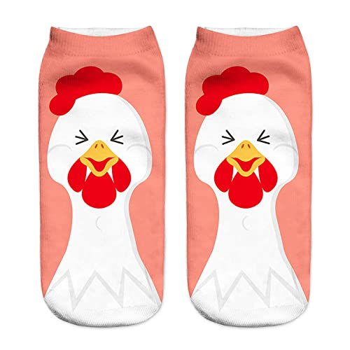 Benefeet Women's Funny Crazy Sloth & Unicorn Ankle Socks - 3D Printed Novelty Low Cut Socks for Girls - Perfect Gift for Birthday, Christmas & Casual Wear