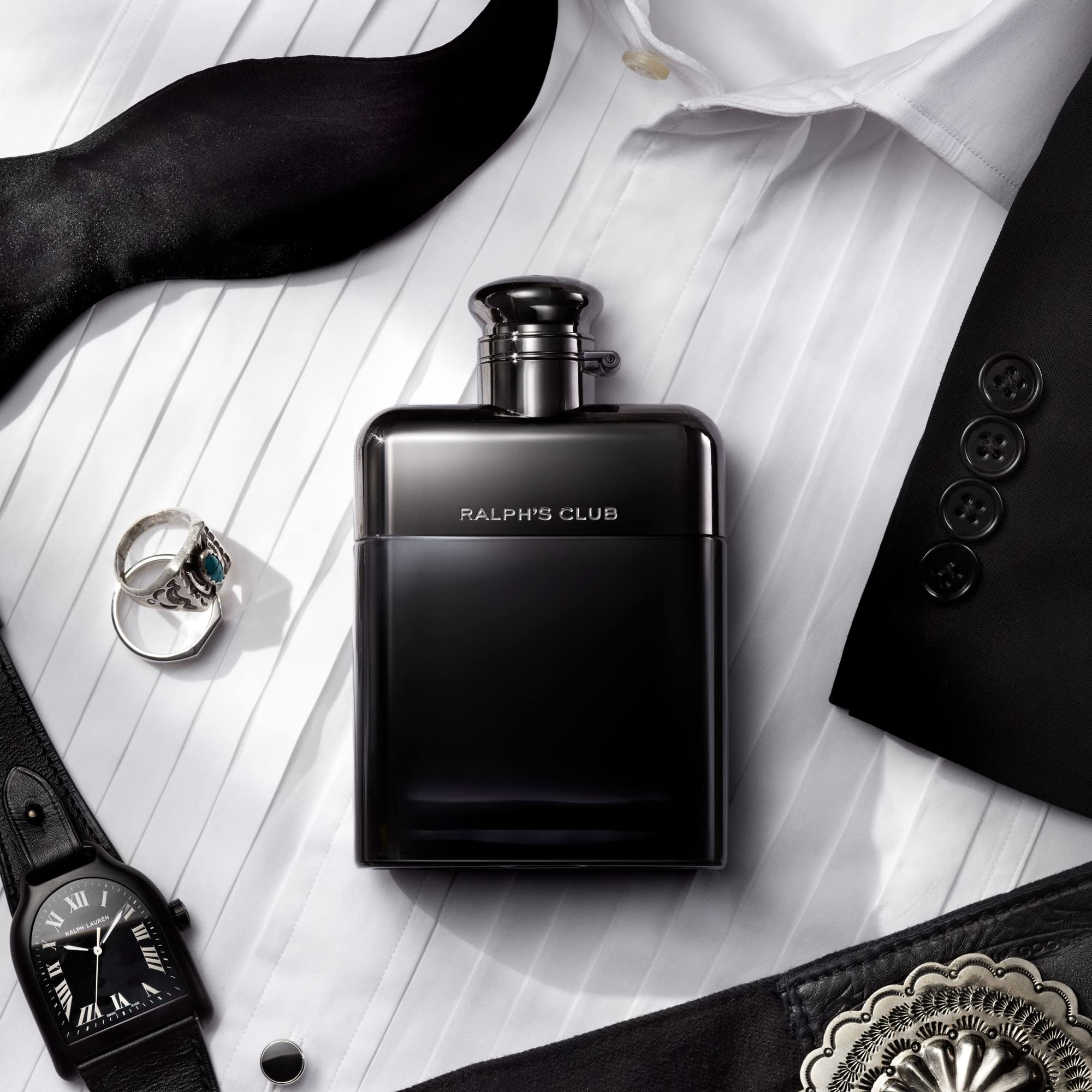 Ralph Lauren Ralph's Club Eau de Parfum for Men - Woody Fresh Cologne with Lavandin, Sage, Vetiver & Cedarwood - Medium Intensity Fragrance - Perfect for Date Night, Office & Special Occasions