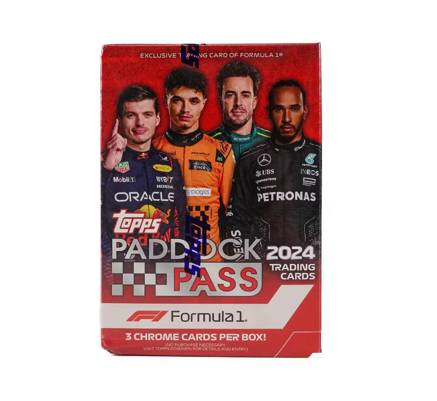 2024 Topps Paddock Pass Formula 1 F1 Blaster Box - 24 Trading Cards Pack with Exclusive Collectibles for F1 Racing Fans | Perfect for Collecting, Gifting & Displaying at Home or Office