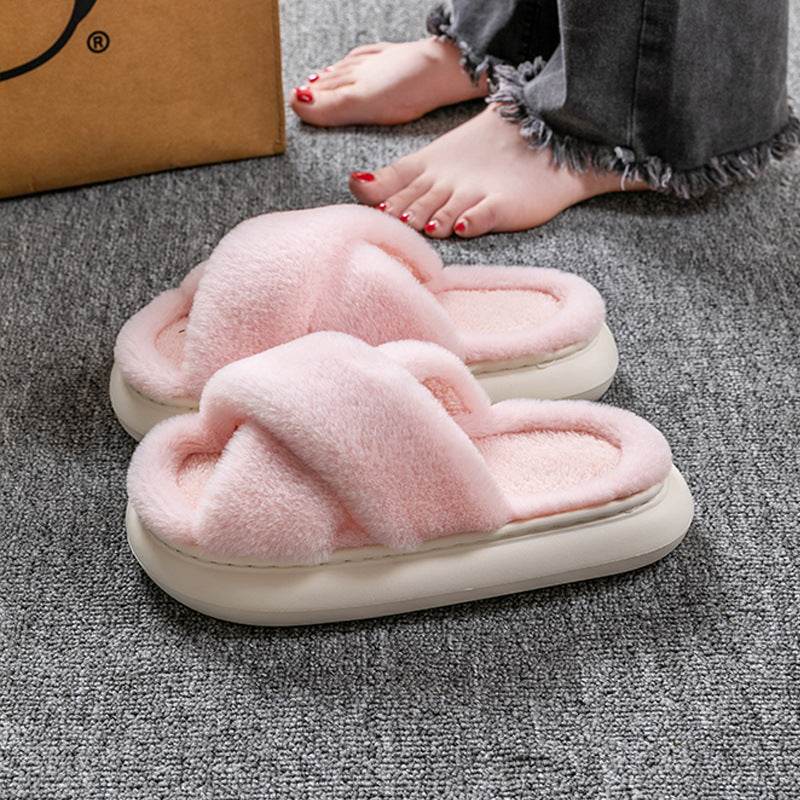 CozyTwist: Ultra Soft Criss Cross Cloud Slippers for Women - Comfortable House Shoes for Relaxing at Home, Lounging & Yoga