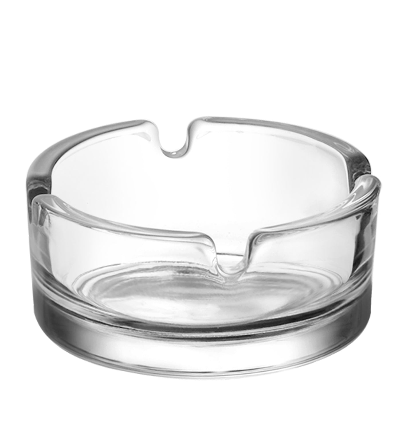 2.75x1.25 Inch Round Glass Ashtray - Premium Smoking Accessory for Home, Office, or Outdoor Use