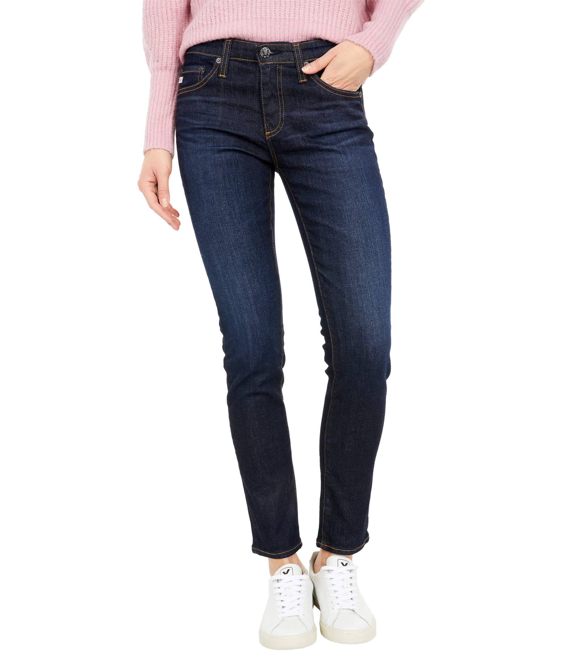 AG Jeans Women's The Prima Mid Rise Cigarette Leg Jean - Slim Fit Stretch Denim Pants for Casual & Office Wear | Perfect for Everyday Style & Comfort