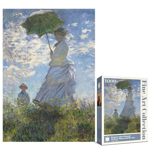 Woman With a Parasol-madame Monet and Her Son