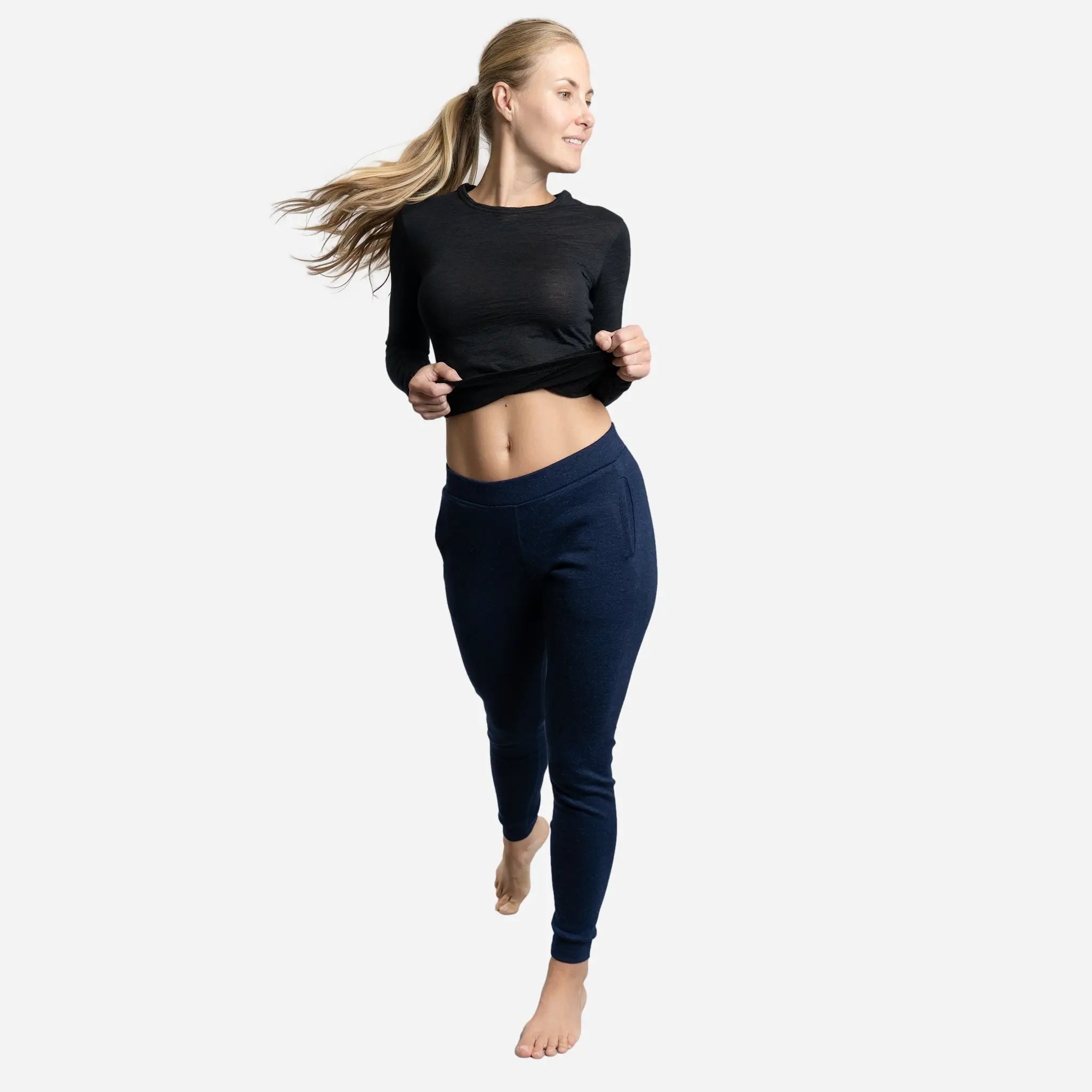 Women's Alpaca Wool Sweatpants - 420 Midweight Fleece Joggers for Winter, Soft & Warm Lounge Pants for Women, Cozy Casual Wear at Home & Outdoor Activities