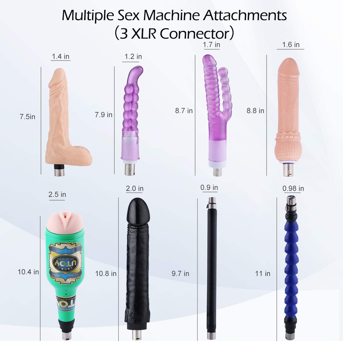 Premium Thrusting Sex Machine for Women & Men - Hands-Free Love Machine with 3 XLR Connector & Masturbator - Perfect for Couples Play, Solo Pleasure, and BDSM Scenes