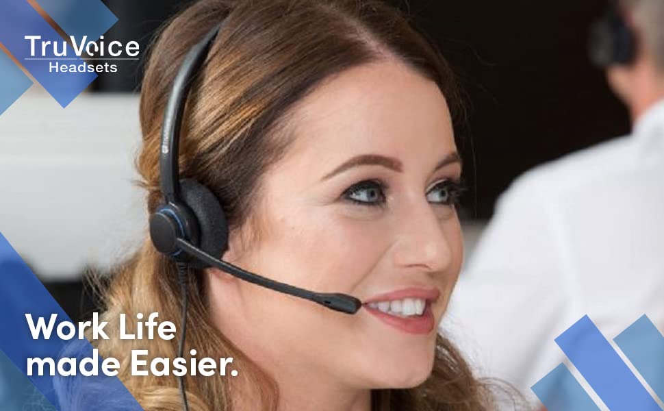 TruVoice USB Computer Headset with Noise Canceling Microphone - HD-150 Headset for Call Centers, Online Training & Softphones (Includes 2 Headsets, USB Cable & Training Y Cable) - Perfect for Remote Work, Customer Service & Virtual Meetings