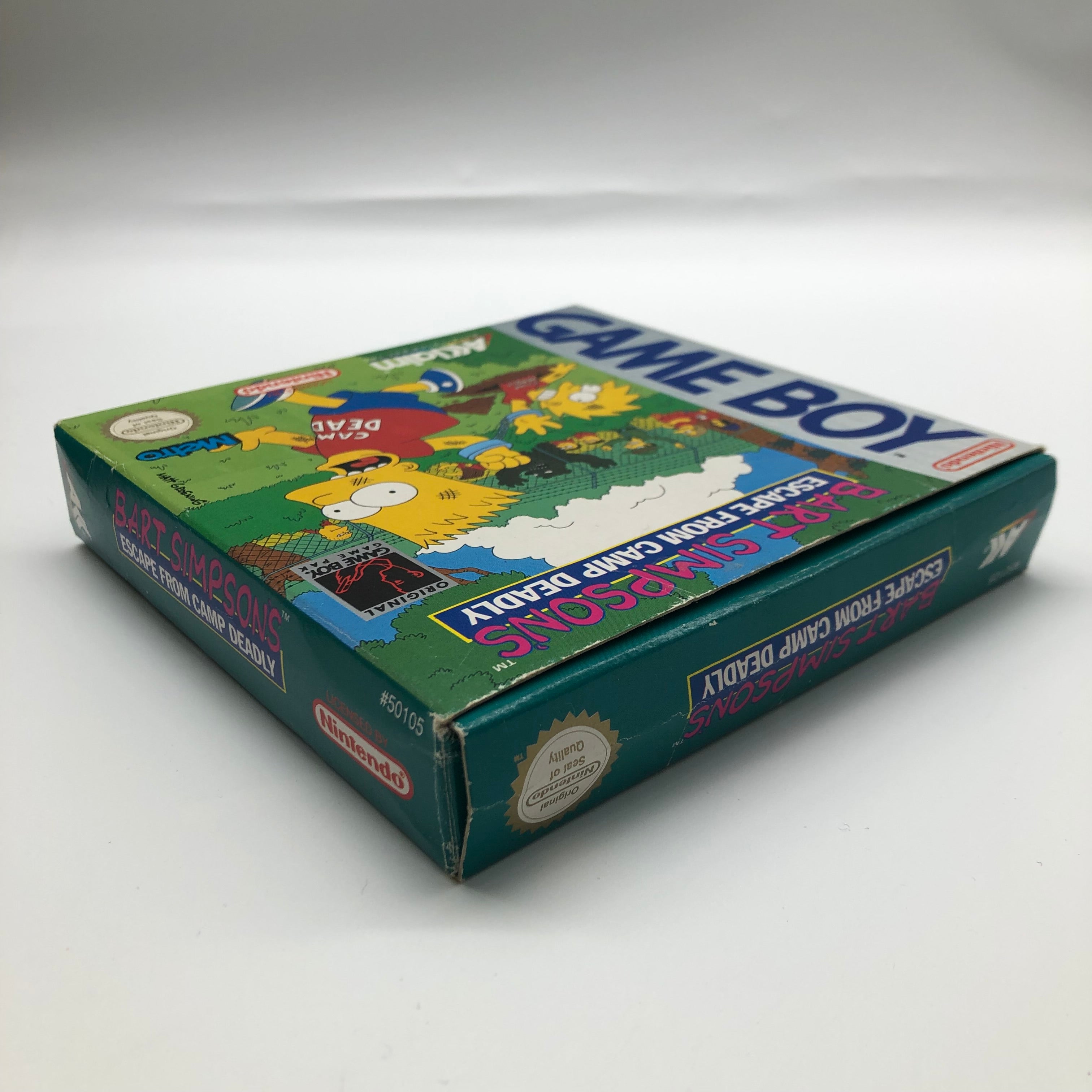 Bart Simpson's Escape from Camp Deadly - Complete Original Nintendo Gameboy Game (Boxed) - Retro Gaming Collectible & Perfect Gift for 90s Cartoon Fans