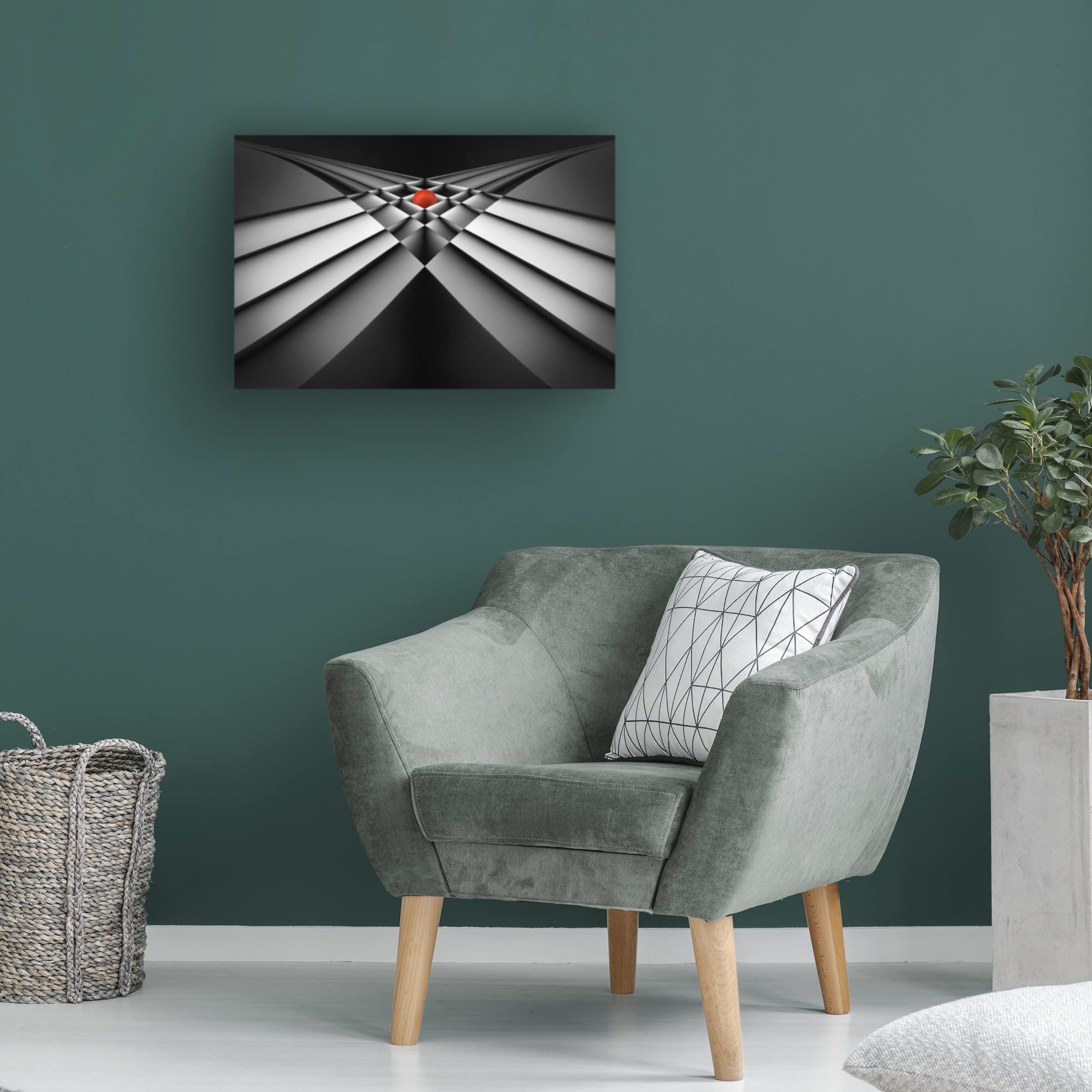 Jacqueline Hammer 'Paper Boxes' Canvas Wall Art Print - Modern Abstract Home Decor for Living Room, Bedroom & Office