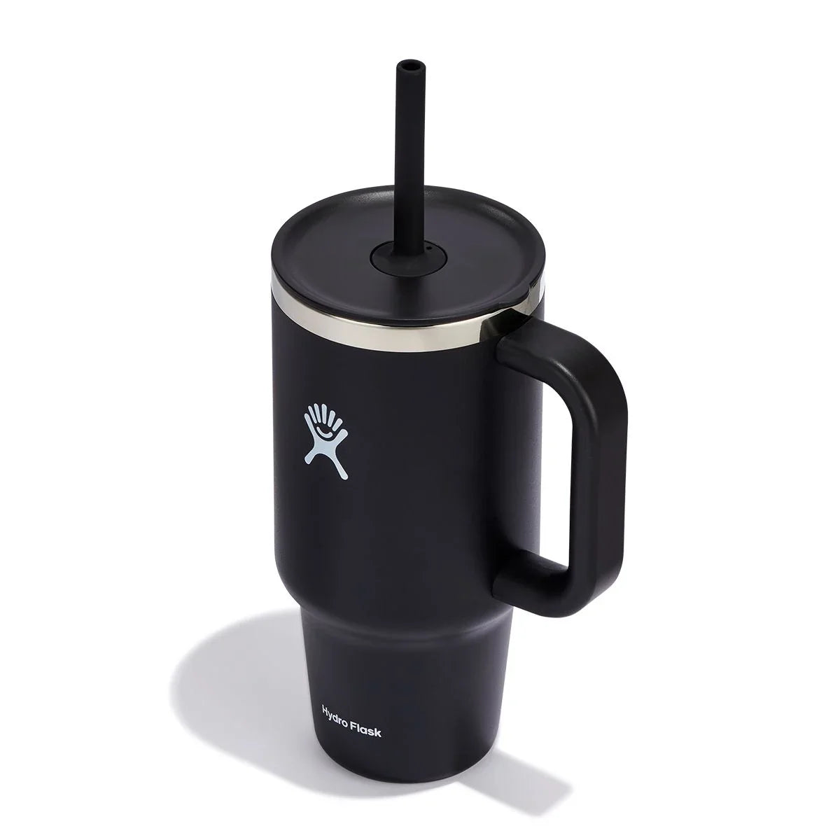 32 oz All Around™ Insulated Travel Tumbler with Lid - Black - Perfect for Coffee, Tea & Cold Drinks On The Go - Office, Gym & Outdoor Adventures