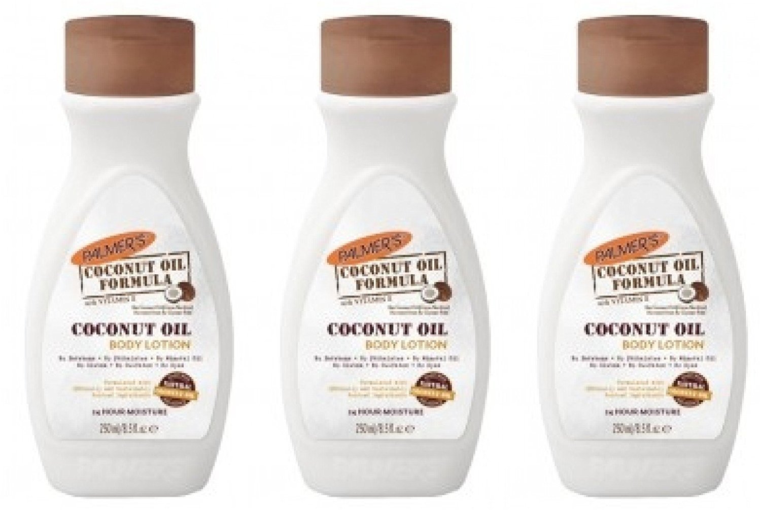 Palmer's Coconut Oil Body Lotion 1.7 Oz Travel Size (Pack of 3) - Hydrating Moisturizer for Dry Skin, Natural Coconut Scent - Perfect for Vacation, Gym Bag & On-the-Go Skincare