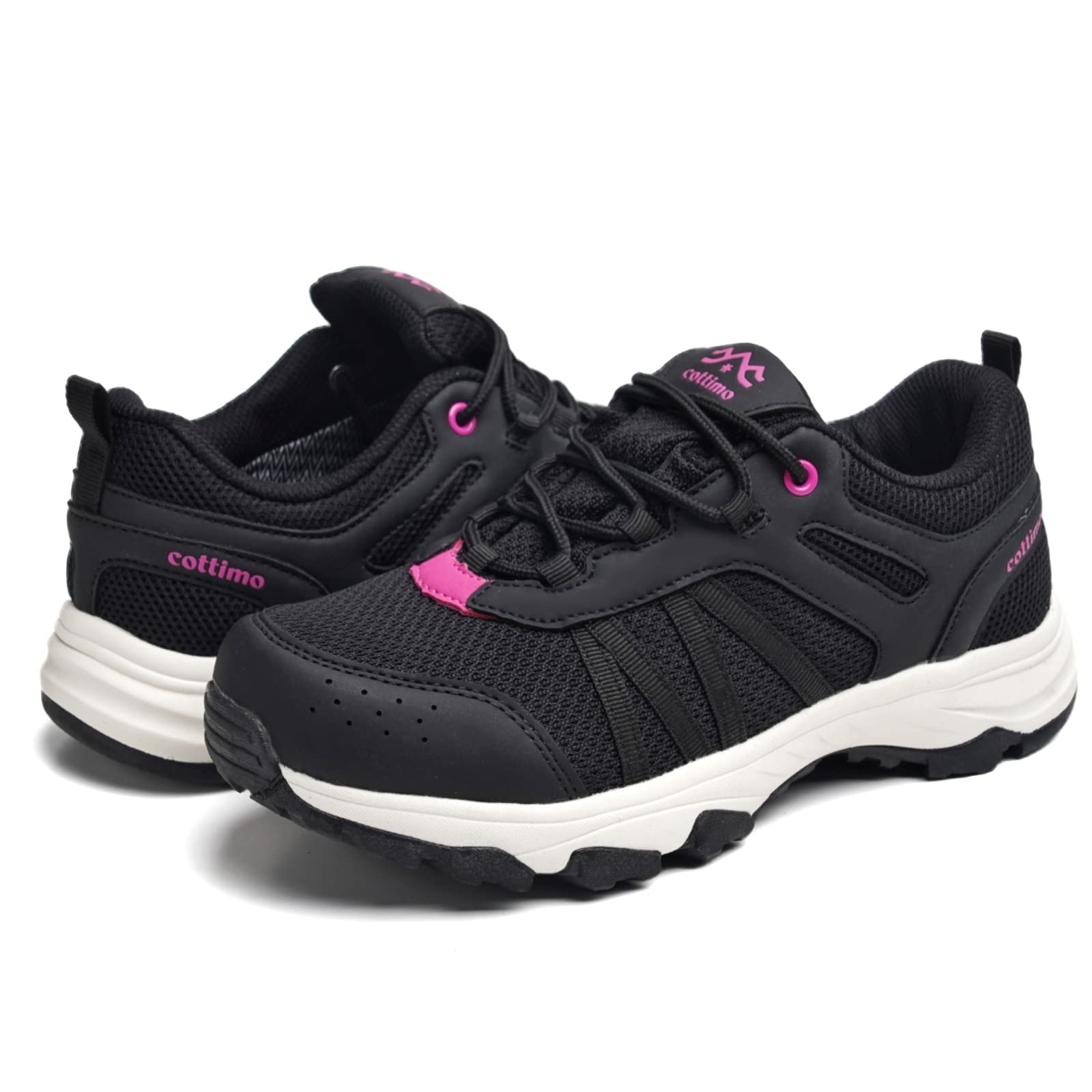 COTTIMO Women's Waterproof Hiking Shoes - Non-Slip Lightweight Trail Running Sneakers for Trekking, Walking & Work | Outdoor Adventure, Travel & Daily Wear