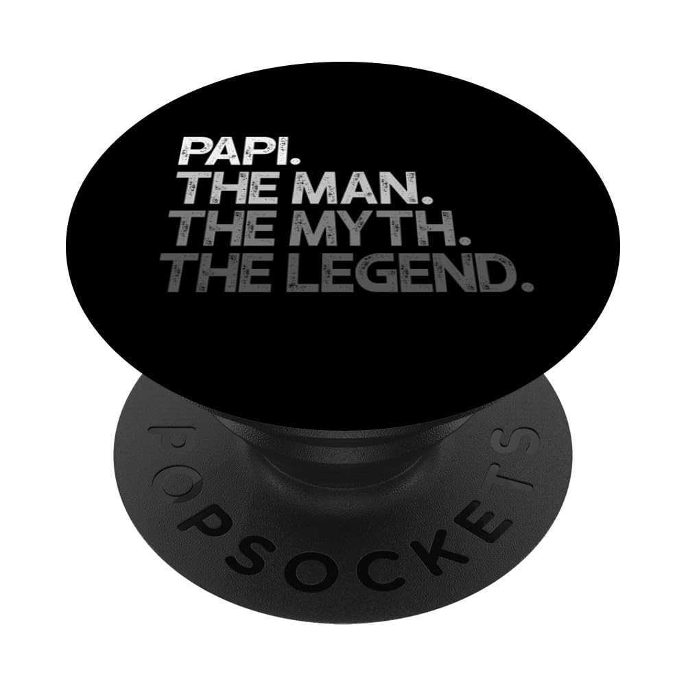Papi The Man Myth Legend PopSockets Adhesive PopGrip - Expandable Phone Grip Stand for iPhone & Android - Perfect for Selfies, Gaming & Secure Phone Handling