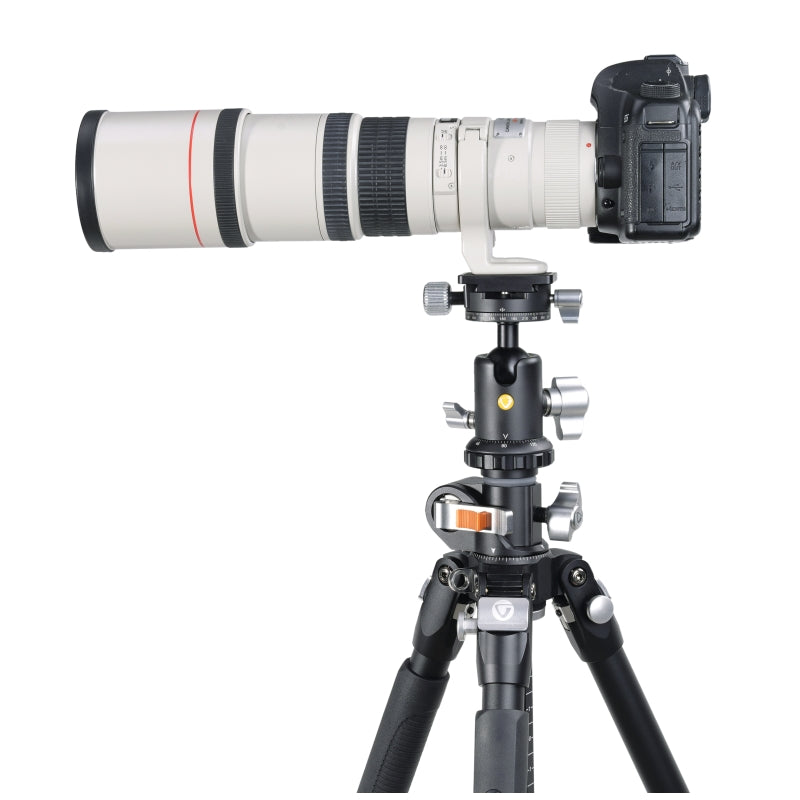 VEO BH 160S Dual Axis Ball Head for DSLR Camera - Professional 360° Panoramic Photography Tripod Head with Quick Release Plate - Perfect for Landscape, Architecture & Astrophotography
