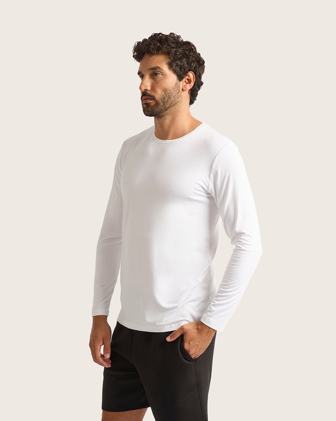 Premium Men's Long Sleeve Crew Neck T-Shirt - Soft Cotton Comfort Fit Casual Shirt for Everyday Wear | Ideal for Work, Gym & Outdoor Activities