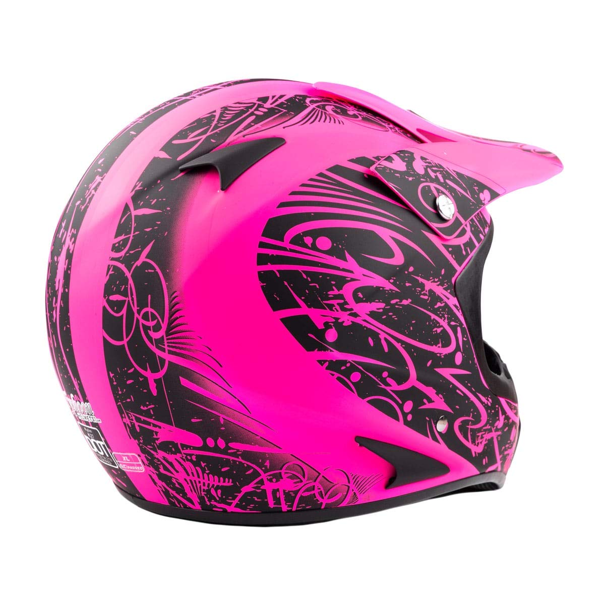 **Typhoon Adult Dirt Bike Helmet - DOT Certified ATV, UTV & Motocross Helmet for Off-Road Riding - Perfect for Trail Riding, Racing & Adventure Motorcycling**