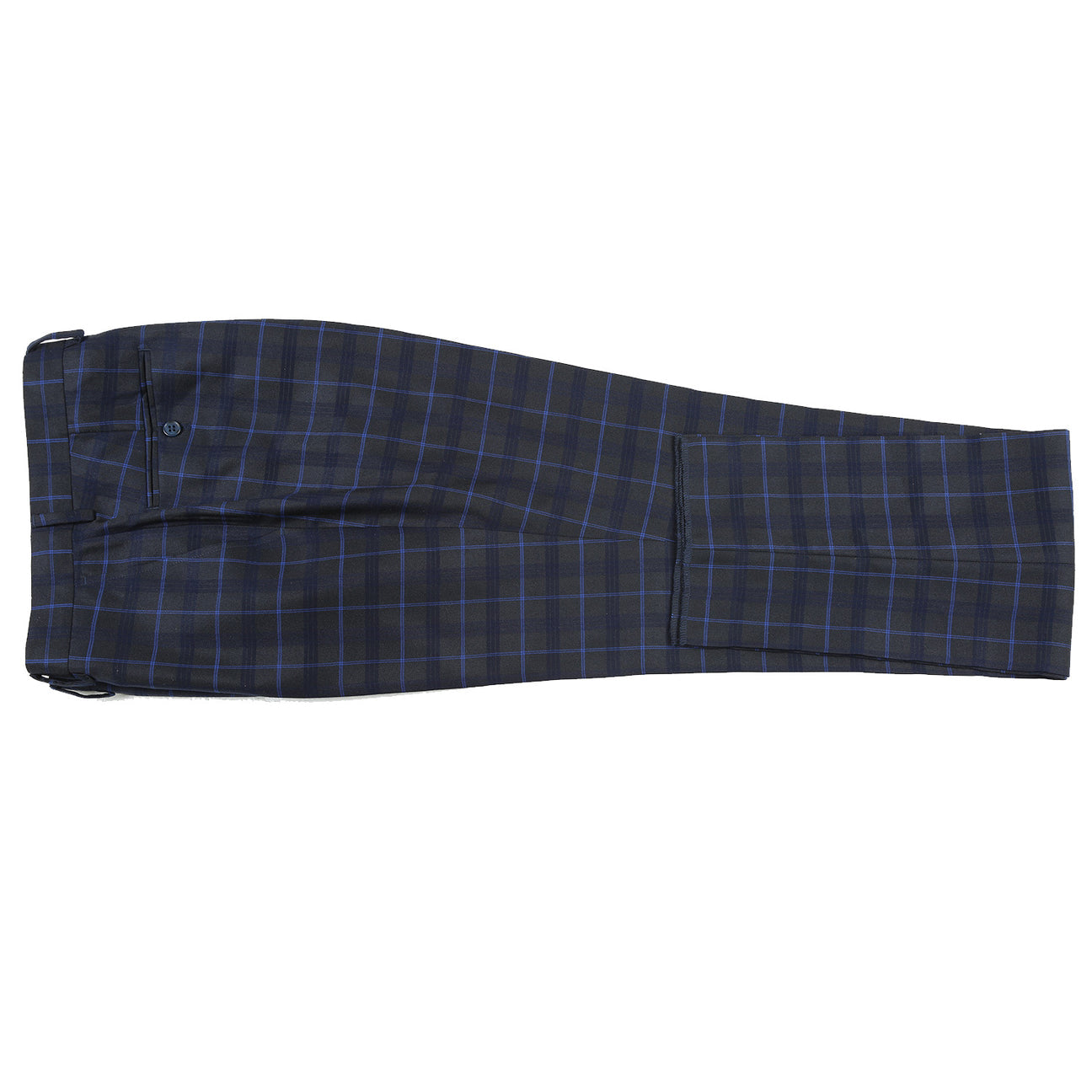Renoir Blue Alessandro Vitello Slim Fit Checked Suit for Men - Blue 293 27 | Business Attire & Formal Events | Office Wear & Wedding Suits