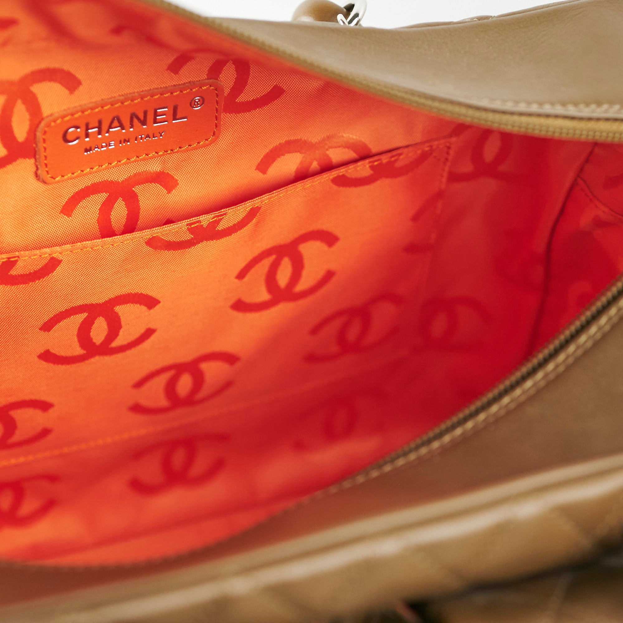 Chanel Cambon Lambskin Reporter Bag in Khaki - Luxury Crossbody Bag for Women, Perfect for Work, Travel & Everyday Use
