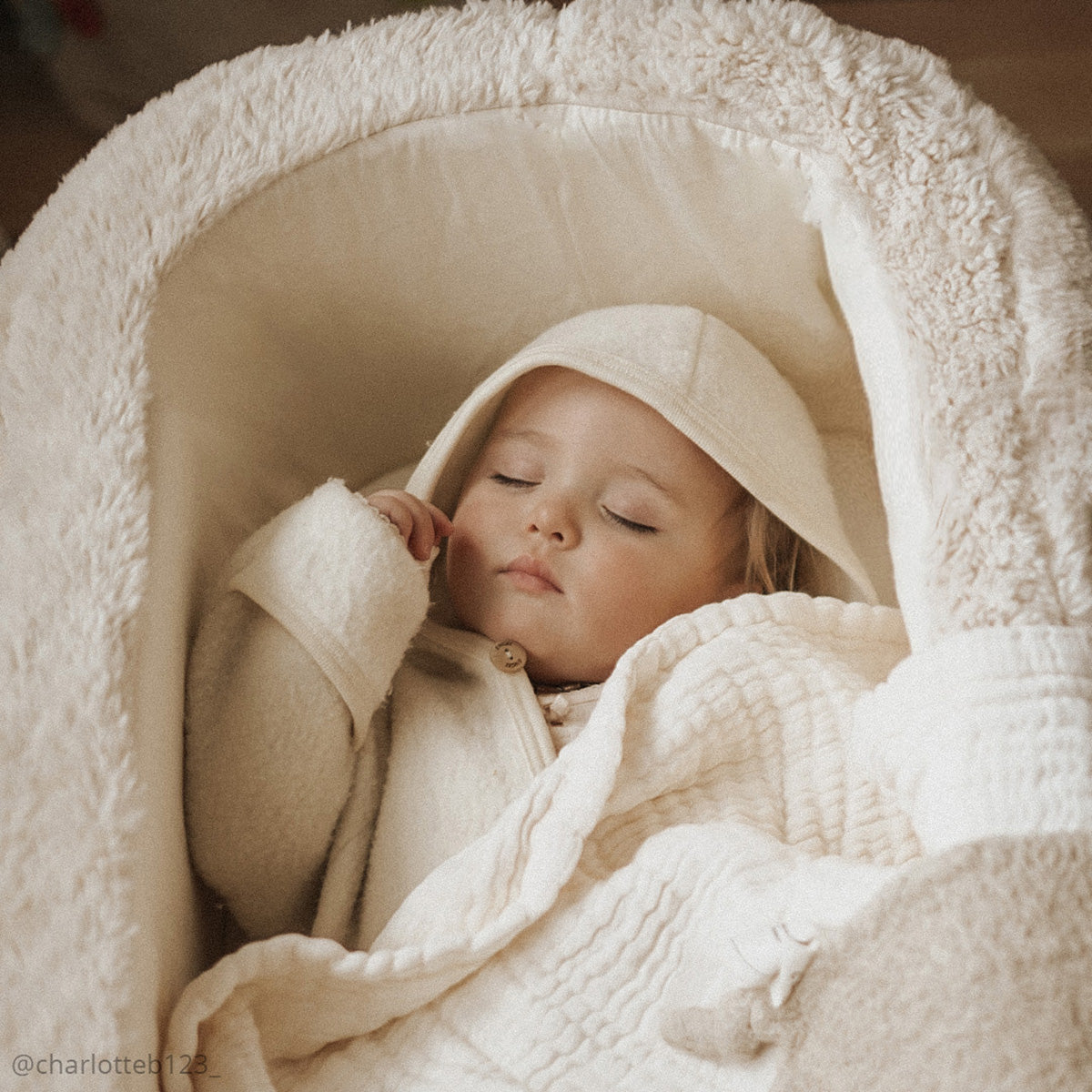 Charlie Crane KUKO Baby Bassinet - Modern Wooden Crib for Newborns & Infants - Portable Nursery Bed for Bedroom, Nursery, or Travel - Perfect Baby Shower Gift