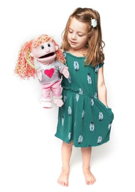 Siena Small 36 cm Hand Puppet - Soft Plush Animal Puppet for Kids, Storytelling & Educational Play - Perfect for Classroom, Home & Theater Performances