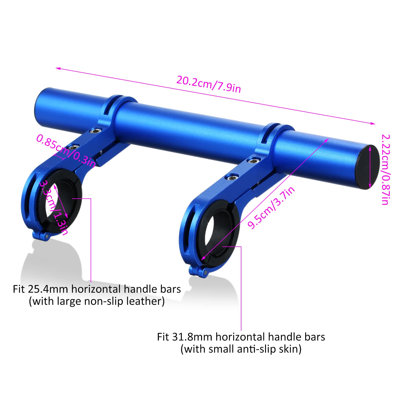 HXBER Aluminum Alloy Electric Scooter Handlebar Extender - Compatible with Xiaomi M365, Horizontal Extension Frame & Holder Bracket Replacement for Enhanced Riding Comfort - Perfect for Commuting, Urban Travel & Last-Mile Transportation