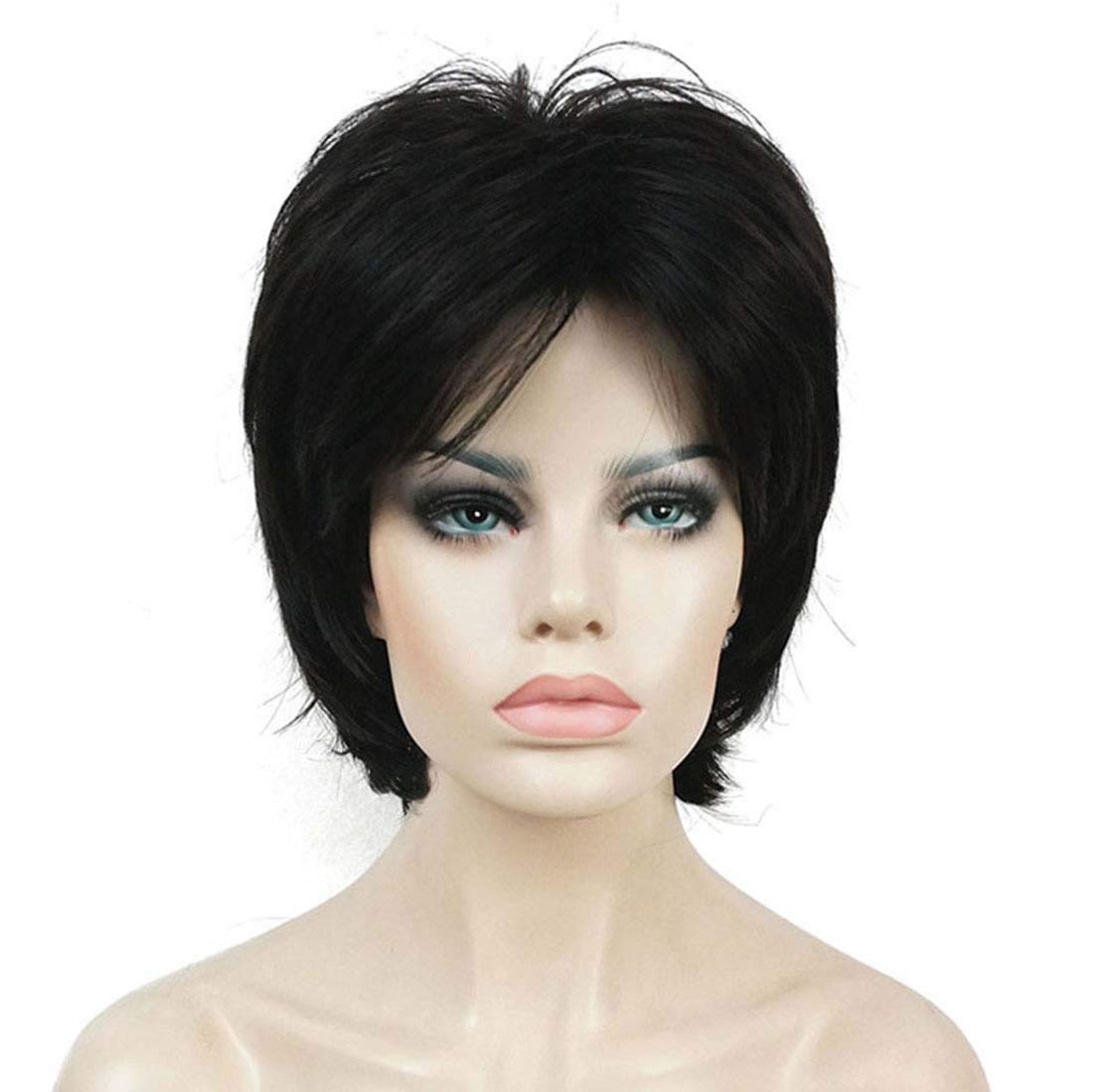 Stylish Short Layered Shaggy Synthetic Wig with Bangs for Women - Perfect for Cosplay, Halloween & Daily Fashion Looks