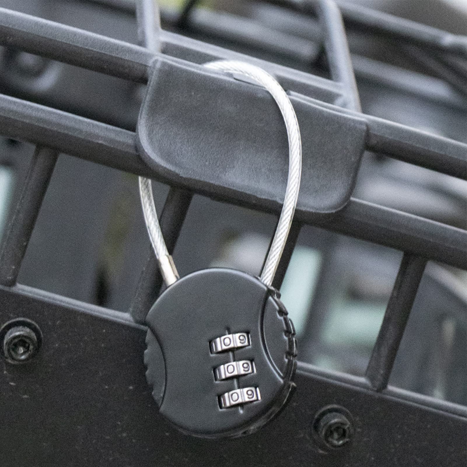 3 Digit Combination Padlock - Waterproof & Durable Silver Locker Lock for School, Gym, Shed, Fence & Backyard | Secure Outdoor & Indoor Use for Lockers, Gates & Storage