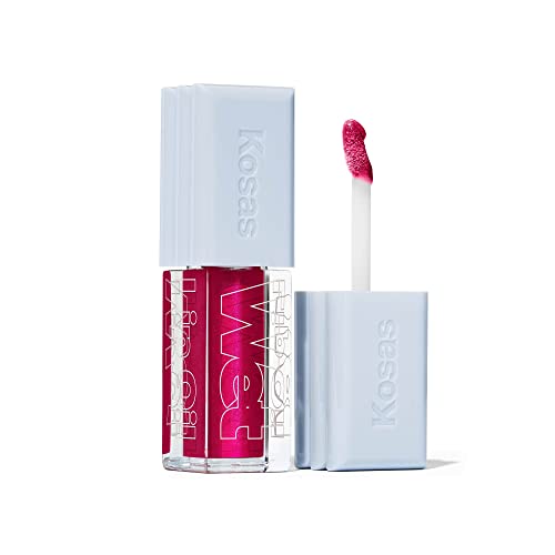 Fruit Juice Flavored Wet Lip Oil Gloss - Hydrating & Shiny Lip Gloss for Daily Wear, Parties & Makeup Looks