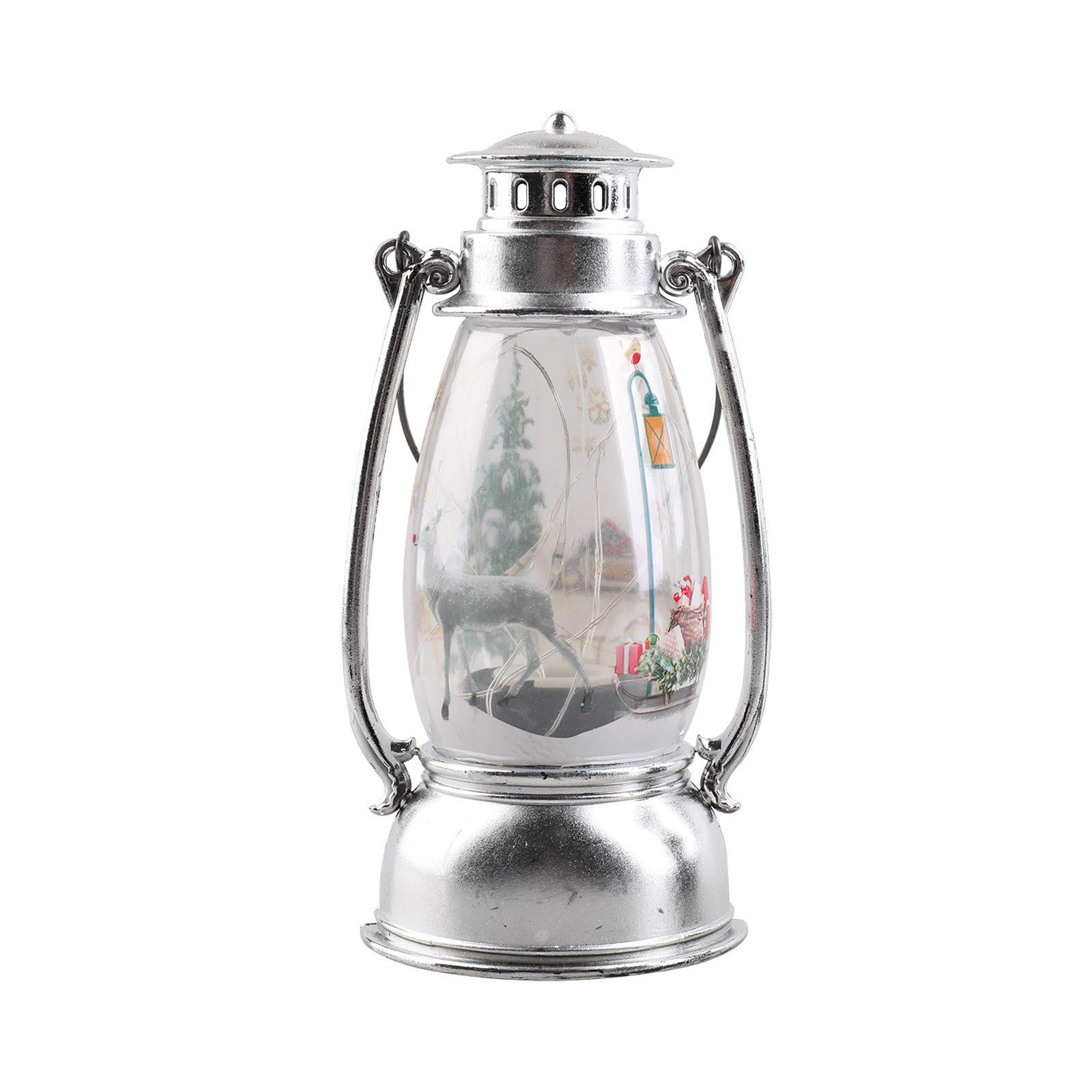 Christmas LED Lantern - Portable Luminous Holiday Decoration for Indoor/Outdoor Party, Garden, Patio & Home Decor
