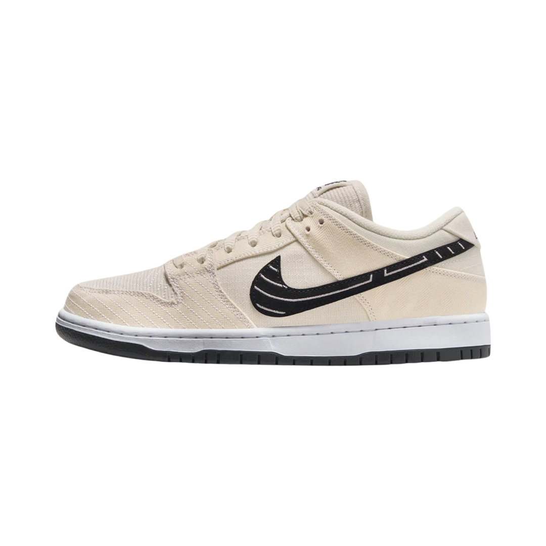 Nike SB Dunk Low Albino & Preto Fossil Black Sneakers - Men's Skateboarding Shoes for Streetwear & Casual Wear - Perfect for Skating, Urban Fashion & Everyday Comfort