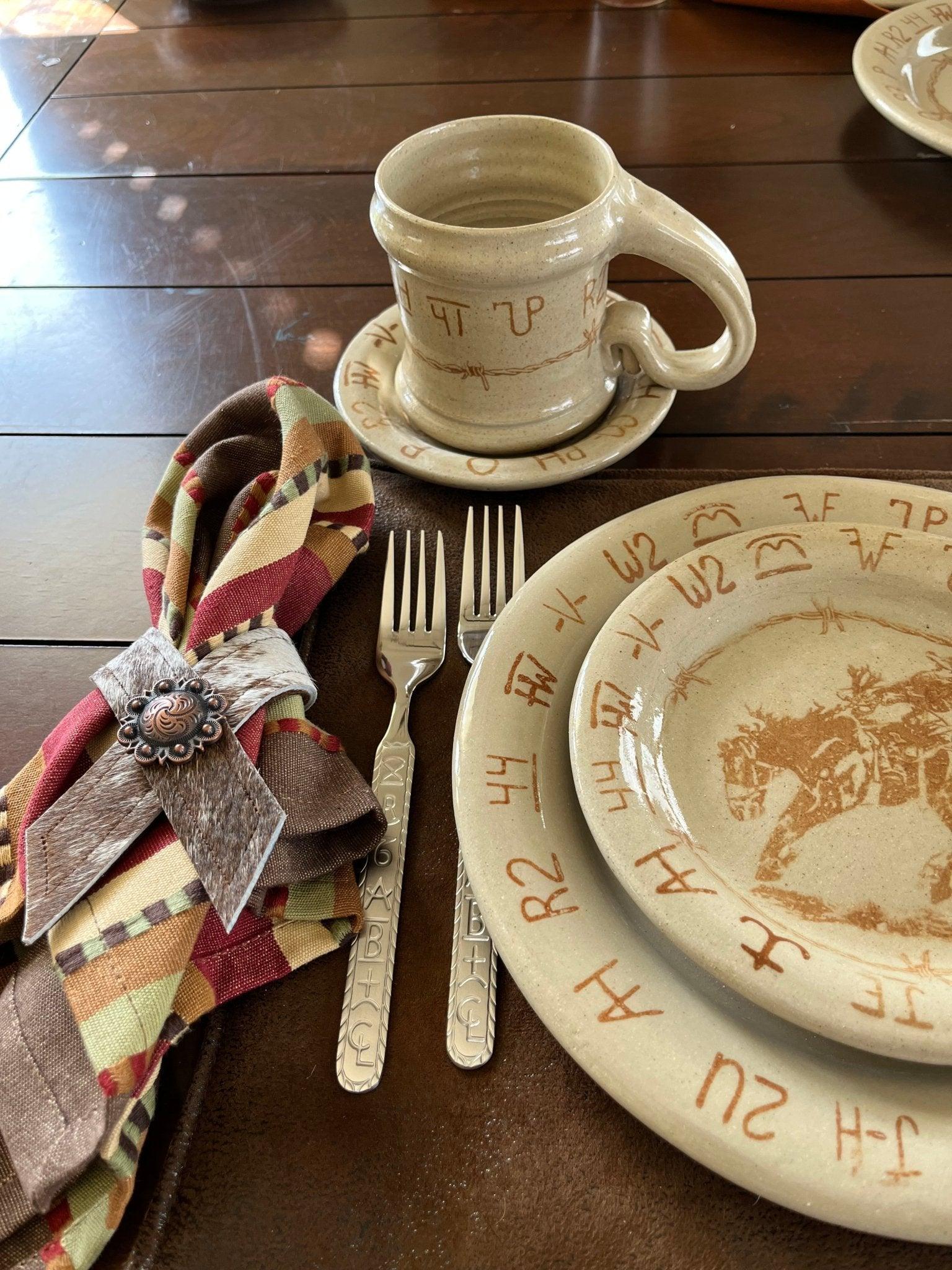 Blue Mountain Brands 10-Inch Saucer & Bread Plate Set - Elegant Porcelain Appetizer Plates for Desserts, Snacks, and Cheese - Perfect for Tea Parties, Brunch, and Entertaining Guests