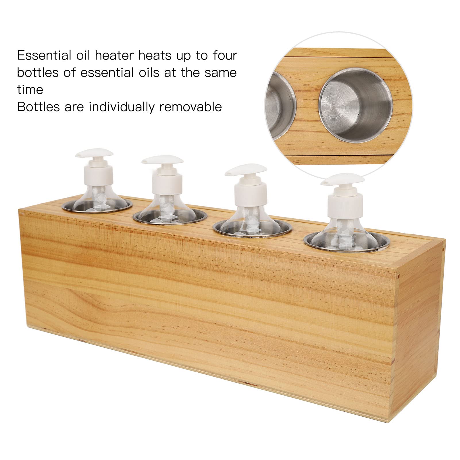 Professional Massage Oil Warmer & Lotion Heater - 4 Bottle Capacity, Constant Temperature for Home, Salon & Spa Use | Perfect for Relaxation, Aromatherapy & Massage Therapy