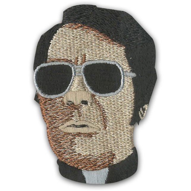 Jim Jones Patch - Premium Embroidered Iron-On Applique for Jackets, Hats & Bags - DIY Sewing & Clothing Customization - Perfect for Fans, Collectors & Fashion Enthusiasts
