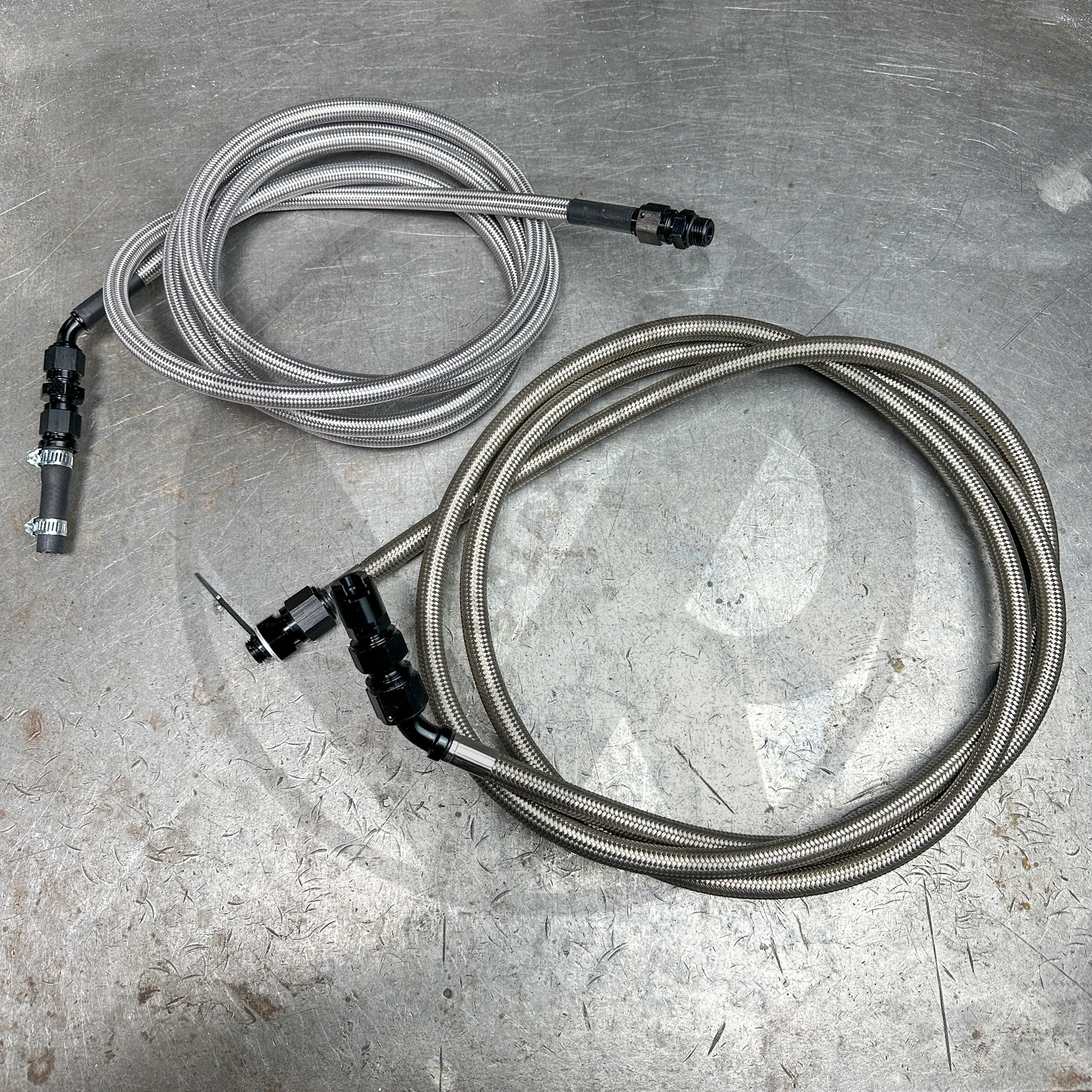 96-01 Acura Integra E85 Compatible Stainless Steel Fuel Lines Kit - 8AN Feed & 6AN Return for High Performance & Racing Applications