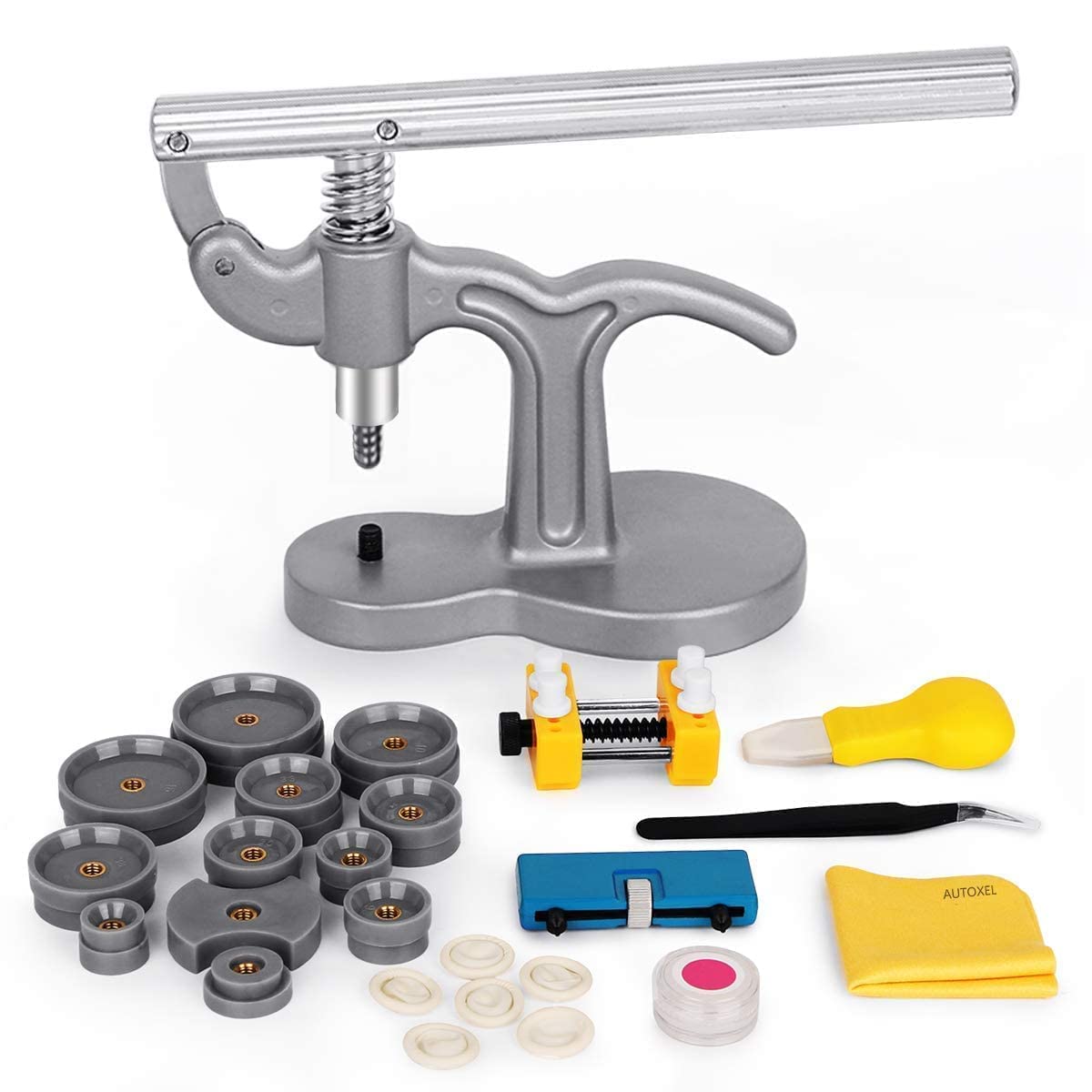 BYNIIUR Professional Watch Repair Kit & Watch Press Set - Complete Tool Kit for Watch Battery Replacement, Band Adjustment, and Case Repair | Perfect for Watchmakers, Jewelers, and DIY Enthusiasts