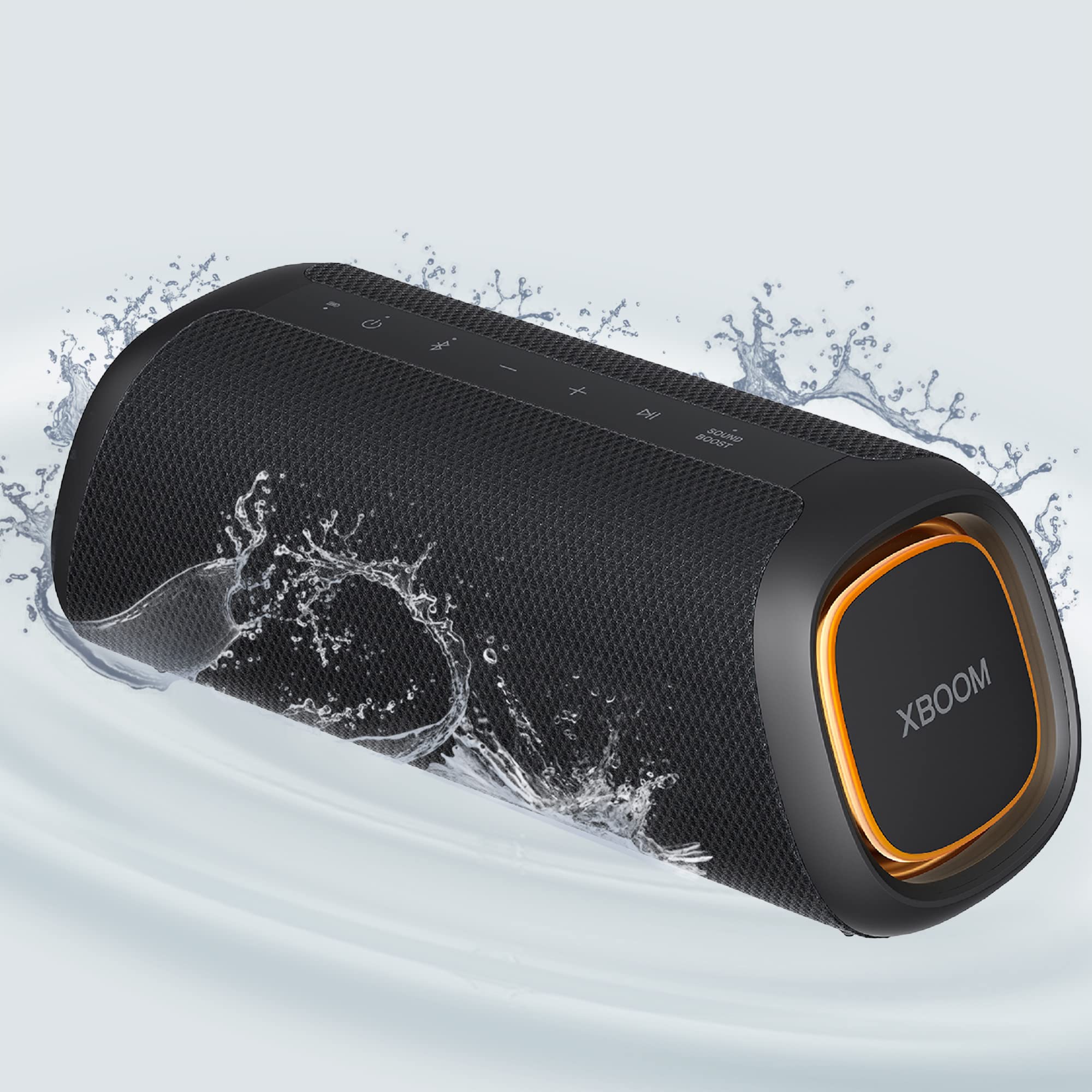 LG XBOOM Go XG7QBK Wireless Bluetooth Speaker - 40W Powerful Sound, IP67 Waterproof, 24H Playtime, RGB LED Lights | Portable Speaker for Outdoor, Beach, Pool Party & Home Use