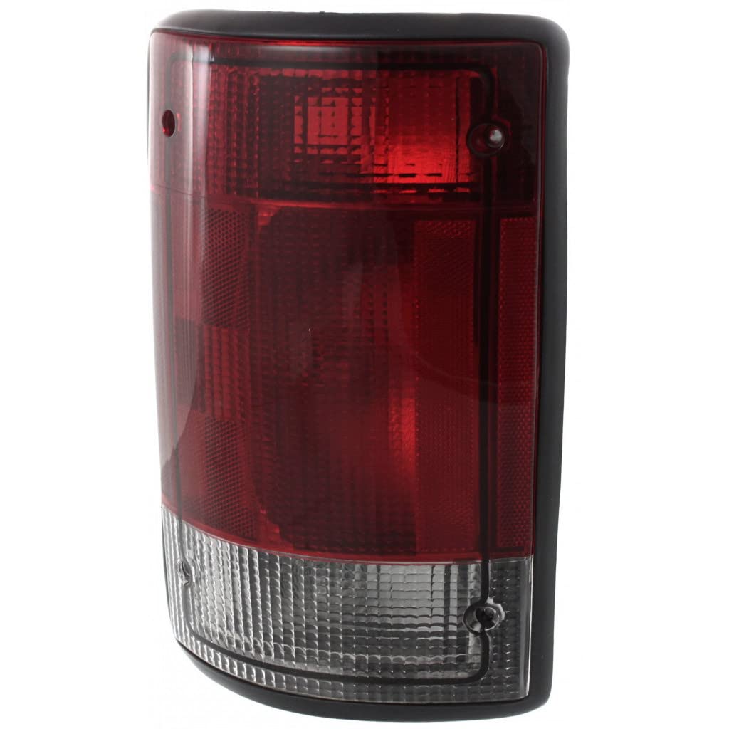 2004-2014 Ford E-150 Driver Side Tail Light Assembly with Bulbs - DOT Certified (Part #FO2800190, OEM #5C2Z13405AA) - Perfect for Replacement & Night Driving Safety