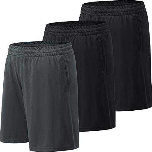 3 Pack Black, Black, Dark Grey