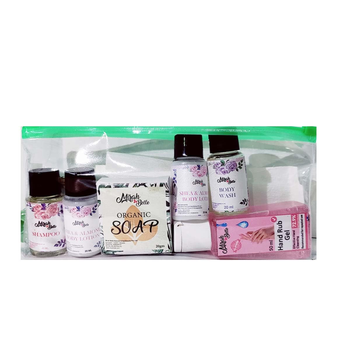 Organic Travel Kit (Pack of 10) - Premium Soap, Shampoo, Conditioner, Body Lotion, Sanitizer, Face Mask, First Aid Kit, Dental Kit, Comb & Vanity Set - Perfect for Hotels, Travel, Guests & Trials - Ideal for Men, Women & Kids - Great for Vacations, Business Trips & Gifts
