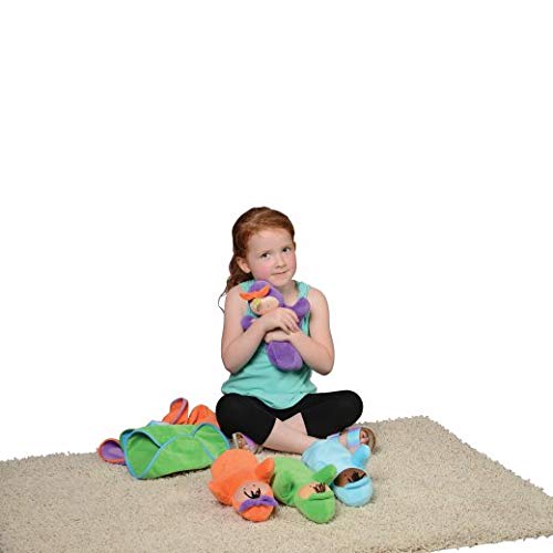 Constructive Playthings Soft Swaddle Baby Dolls with Matching Pockets - Multicultural Doll Set of 4 for Daycare, Circle Time & Early Learning | Hook & Loop Closure, All Ages, Multicolor | Perfect for Role Play, Social Development & Inclusive Playtime